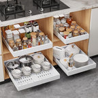 Pull Out Cabinet Organizer, 21"Deep Slide Out Drawers for Kitchen Cabinets by OneDream