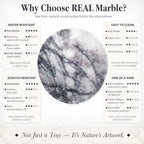 Calcatta Pink Marble Vanity Tray for Bathroom Counter, 10"x5" Decorative Tray for Perfume, Candles, Stone Jewelry Dish Tray - Image 5