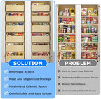 WelFurGeer Soft Close Pull Out Cabinet Organizer, 17" W x 22" D Heavy-Duty Plywood Pull-Out Cabinet Drawer, Cabinets Roll Out Drawers, Durable Pullout Drawers for Home & Kitchen Organization - Image 4