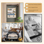 Surblue Hanging Closet Storage Bag Collapsible 3-Shelf Washable Oxford Fabric with 2 Hooks (XL 17.71 * 11.81 * 20in, Beige) - Image 4