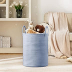 YOUDENOVA Cotton Rope Laundry Hamper Basket, 58L Blanket Basket for Nursery - Image 2