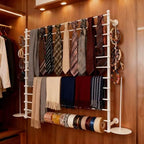 12 Layers Wall Ribbon Organizer Holder Wrapping Paper Thread Scarf Tie Rack - Image 4
