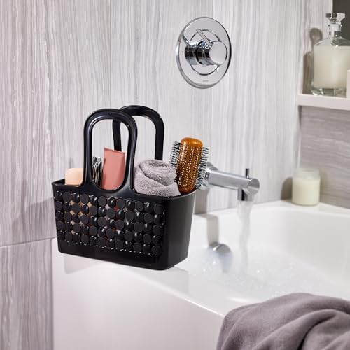 iDesign Portable Shower Tote Caddy, Black, Set of 3 - Image 3