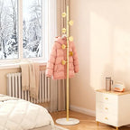 Coat Rack Freestanding Gold Clothes Rack For Clothing Hats Bags Ties Purses - Image 5