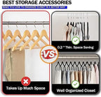 GVTECH Velvet Hangers with Clips, [24 Pack] Metal Clip Hangers for Pants - Notched Velvet Skirt Hangers for Pants, Skirts, Suit, Dresses & Shirts 360° Swivel Hook - Non Slip Felt Hangers (Black) - Image 5