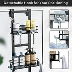ODesign 3-Tier Over the Door Shower Caddy Hanging,Black - Image 5