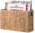 Storageworks Magazine Basket, Wicker Magazine Holder, Book Basket,Meidum by StorageWorks