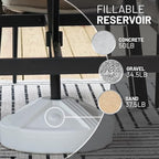 US Weight Durable 50 Pound Fillable Umbrella Base Designed to be Used with a Patio Table - Image 3