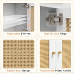 Over Toilet Storage Cabinet with Barn Door & Adjustable Shelves - Image 5