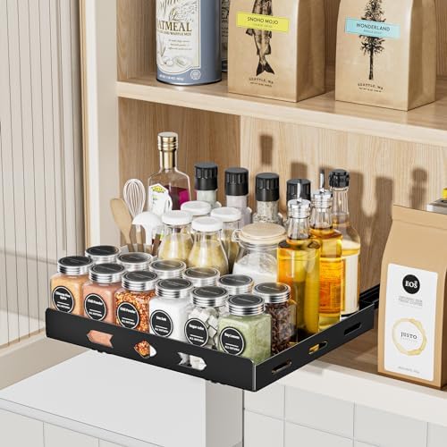 BOIVSHI Pull Out Spice Rack for Cabinet, 12.6" Wx10.5 Dx2.8 H - Image 5