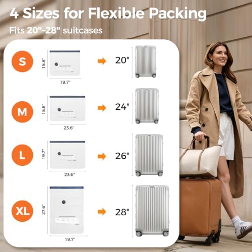 Litbear Travel Vacuum Bags with Cordless Electric Pump, 18 Pack 4 Sizes - Image 6