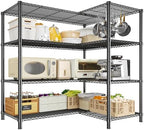 Romorgniz 52.4" W Storage Shelves, 1120LBS Heavy-Duty&L-Shaped for Kitchen by Romorgniz