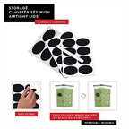 DWËLLZA KITCHEN Airtight Food Storage Container Set - 8 Pieces 1.4L - Plastic BPA Free Kitchen Pantry Storage Containers with Lids - Dishwasher Safe - Include 8 Labels - Keeps Food Fresh & Dry - Image 6