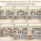 Aheaplus Closet System, 6-15Ft Custom Wood Closet Organizer with 8 Drawers - Image 2
