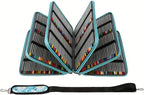 600-Slot Colored Pencil Case, 5-Layer Zipper with Shoulder strap and Handle - Image 2
