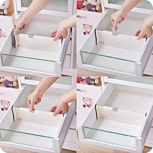 Drawer Dividers Set of 4, Adjustable 11"-17.3" Drawer Organizers, Expandable Dresser Drawer Separators Organizer Dividers for clothes, Kitchen, Drawer, Bathroom, Bedroom, Office - Image 5