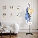 ZOZOE Coat Rack with 8 Hooks, Black Adjustable Coat Rack Stand - Image 5