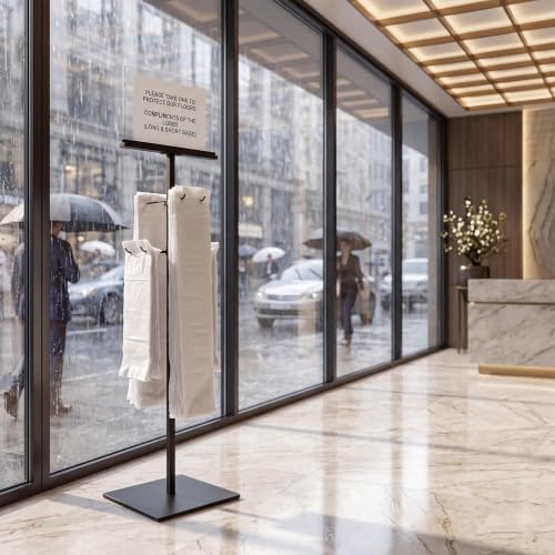 Wet Umbrella Stand with Free 400 Bags, 43" Metal Holder - Image 5
