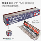 ChicWrap Patriotic Aluminum Foil Dispenser - Includes 12" x 30' Roll - Image 3