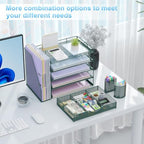 gianotter 5-Tier Desk Organizer with Drawers and File Holders - Image 4
