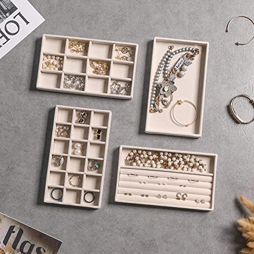Frebeauty Jewelry Trays for Drawer,Set of 9 Jewelry Organizer and Storage - Image 5