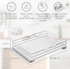 Pull-Out Cabinet Spice Rack Organizer, 14 ⅜"W x 10 ⅜"D x 2 ¾"H - Image 2