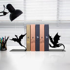 Fourth Dragon Bookends with Fantasy Wing Design, Dark Academia Shelf Decor - Image 5