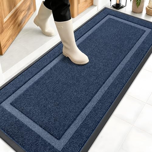 OLANLY Front Door Mat Outside 59x20, All-Season Heavy-Duty Rubber Doormat by OLANLY