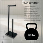 GRANDMIX Stylish Standing Toilet Paper Stand in Simple Shape | Freestanding Bathroom Organizer for Multiple Papers | Modern Look Stand for Modern Bathrooms and Guest Restrooms - Image 3