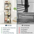 Consumest Corner Shower Caddy Stand - Rustproof Bathroom Organizer&Storage - Image 3