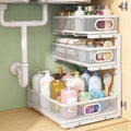 Under Sink Organizer, 3-tier Under Sink Storage Organizer Adjustable Height Easy Assembly Pull Out Cabinet Organizers Basket for Bathroom Kitchen Pantry Home Organization by Unknown