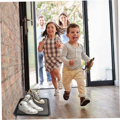 Boot Trays for Entryway, 2PCS 18x14 Inch Shoe Tray Non Slip Shoe Mat Waterproof Boot Mats for Entryway, Square Mat Tray for Indoor Outdoor Style 2 - Image 4