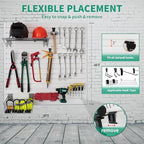 FRAYSCENT Slat Wall Paneling Garage Slat Wall Storage Systems Slatwall Panels Power Tool Organizer Wall Mount, PVC Garage Storage & Organization Products Slate Board (White, 4ft x 4ft) - Image 2