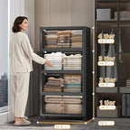 UAMFURI Stackable Storage Bins, 480QT Collapsible Drawers with 1 Lid - Image 2
