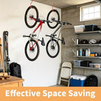 24 Pack Bike Rack Garage Hooks for Hanging, PVC Coated, Red - Image 4