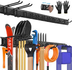 64'' All-Metal Garage Tool Organizer Wall Mount – Heavy-Duty Tool Rack Holds 680 lbs, Adjustable Hooks for Garage, Yard, and Garden Equipment by SUKIZZ