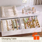 Deep Drawer Dividers For Clothes,Expandable Drawer Organizer (4, Long) - Image 7
