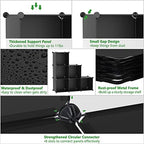 C&AHOME 6-Cube Storage Organizer Cube Shelf Closet Storage Bookcase, Black - Image 5