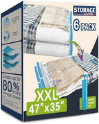 XXL Jumbo Vacuum Storage Bags, for Blanket, Bedding, Comforters by StorageMaster