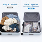 Vacuum Storage Bags for Travel with Rechargeable Cordless Pump, Space Saver Compression Bags for Clothing, Luggage Packing and Seasonal Storage(15 Combo Travel Size) - Image 5