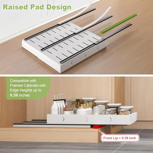 2-Pack-Expandable-Pull-Out-Cabinet-Organizers, No Drill Slide Out Drawers - Image 5