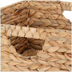 Seville Classics Premium Natural Handwoven Portable Laundry Bin Basket with Carrying Handles, Household Storage for Clothes, Linens, Sheets, Toys, Natural Water Hyacinth, Rectangular (2-Pack) - Image 2