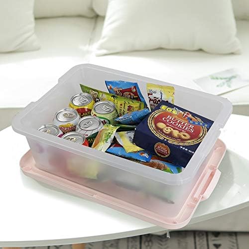 14 Quart Plastic Storage Boxes with Pink Lids, 2 Packs - Image 5