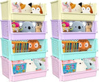 Large Stackable Storage Bins Open Front for Pantry Storage, 8 Pack - Multi by Skywin