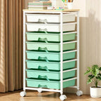 Goovilla Rolling Cart with 8 Drawers for Art, Dorm, Office, Craft, Green by Goovilla