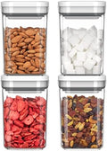 MR.SIGA 4 Pack Airtight Food Storage Container Set for Pantry Organization by MRSIGA