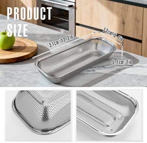 12 Pack Drawer Organizer, Stackable Draining Cutlery Tray - Image 2