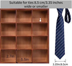 Wall Mounted Tie Rack - 16 Compartment Tie Organizer with Display Racks for Bedroom & Wardrobe - Image 5