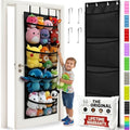 Honeyera The Original Stuffed Animal Storage (Patented) - Over Door Organizer for Stuffies, Toy Plush/Hammock Baby Hanging Storage Net Big Girls Toddler Large Bag Animals (Black) by Honeyera
