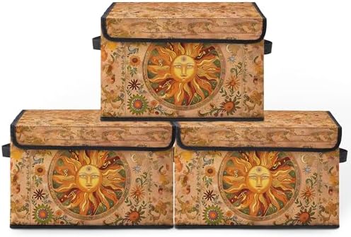Stackable Clothes Storage Bins with Lids 3 Pack by BestSellers